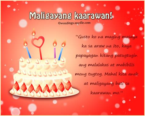 birthday wish granted in tagalog|Happy Birthday Messages in Tagalog – Wordings and Messages.